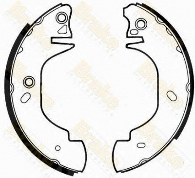 BRAKE ENGINEERING sh2311 -  Комплект тормозных колодок